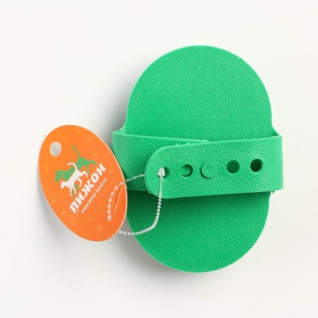 Combuster-arrangement with metal teeth, 13 x 8.5 cm, green-3