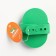 Combuster-arrangement with metal teeth, 13 x 8.5 cm, green