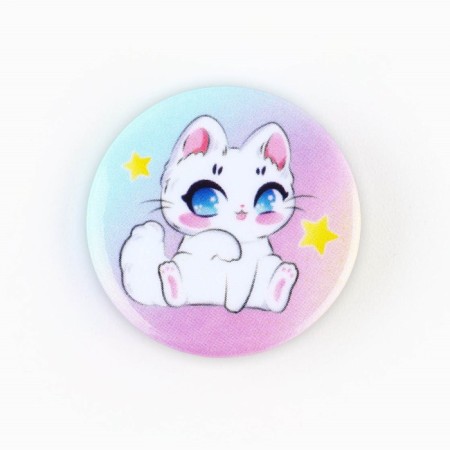 Metal icon, sunset "Cute anime", d = 2.5 cm, mix-11