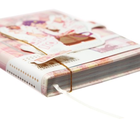 Notebook Gift, A6, 96 sheets, color block, with a curly refrain, PVC cover, "Anime", mix-6