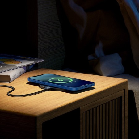 Wireless charger Baseus Gen 2, 2 A, 15W, display, black-7