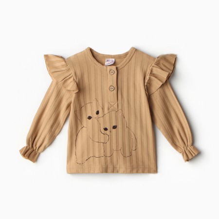 Longsliv children, beige color, height 74 cm