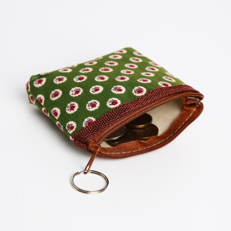 Women's wallet with zipper, color mix-3
