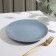 Board ceramic dessert shade "Vanilla", d = 19.5 cm, blue color