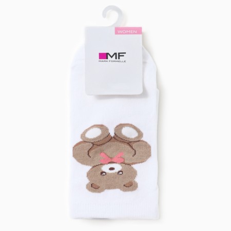 Women's socks, white color, rr 25-27-2