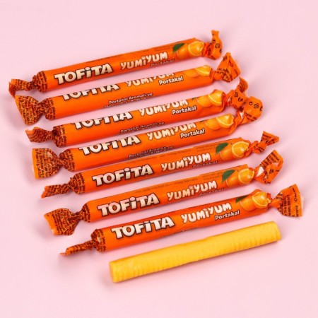 Chewing sweets "Kiss", taste: orange, 50 g (18+)-1
