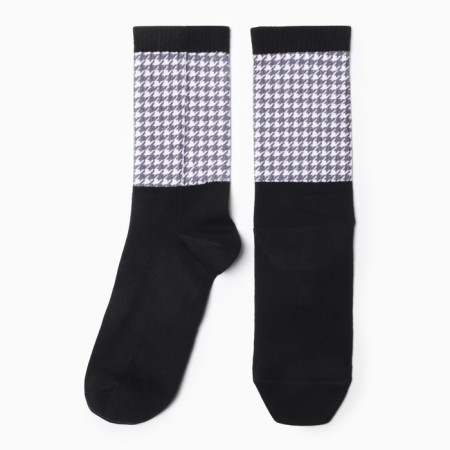 Women's socks, black color, size 23-25