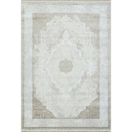 Rectangular carpet Durkar Rubi, size 200x290 cm, Cream/White color