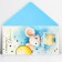 Money envelope “Happy baby”, mouse, embossing, 16.5 x 8 cm