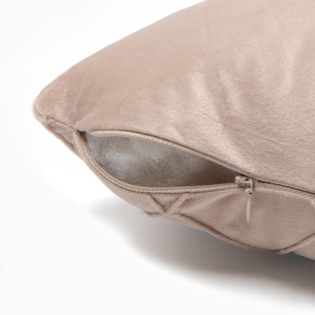Pillow Ethel "Solo" 30*50 cm, color pink gold, velor-2