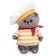 Soft toy "BABY BABY", in a stylish suit, 20 cm