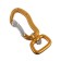 Carabiner with a latch and a swivel, 7x3 cm, 200 kg, yellow