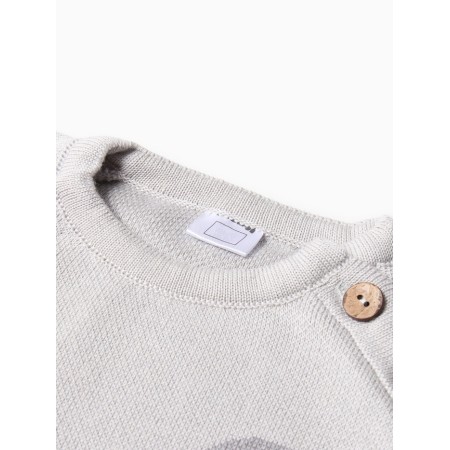 Knit Knit Kroshka I am "muzzle", height 80-86 cm, gray-5