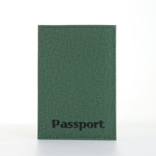 Cover for passport, green color