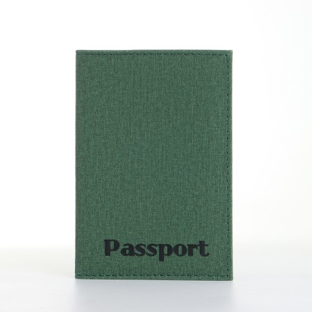 Cover for passport, green color
