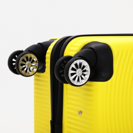 The suitcase is small 20 ", 38*56*22 cm, lightning departure, code lock, yellow-5