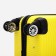 The suitcase is small 20 ", 38*56*22 cm, lightning departure, code lock, yellow
