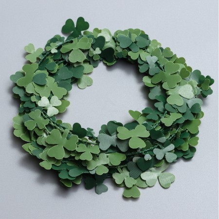 Liana is artificial for decor "Clover leaves", 3 meters, 13 × 13 × 2 cm-2