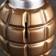 Piggy bank "Pomegranate" bronze, silver, 21 cm
