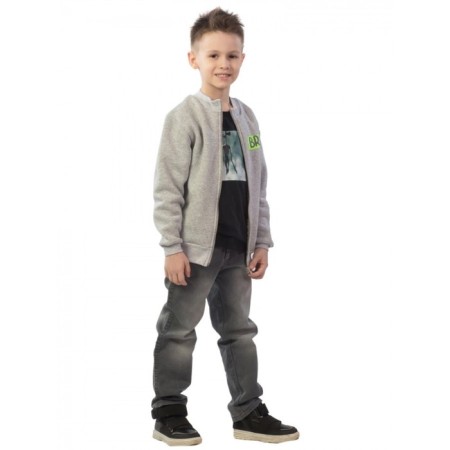 Bombber Children's, height 98 cm, color gray-melange-4