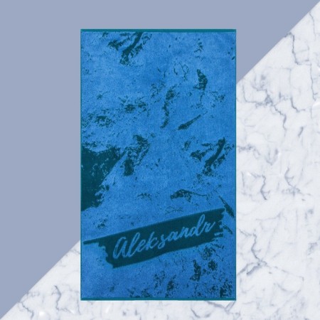 The towel Named Tensor Ethel Alexander is blue, 50x90cm, 100% cotton, 420g/m2