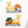 Magnet Polystone "Bunny at home" MIX 5x6.5 cm