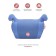 Car Seat children's booster Delphi, group 3, 22-36 kg, (6-12 years old) blue