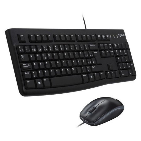 Keyboard + Logitech MK120 mouse: black mouse: black/gray USB (920-002562)