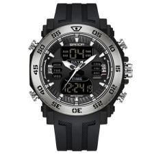 Electronic watch watches, D-5.3, alarm clock, calendar subvite, silicone strap, black