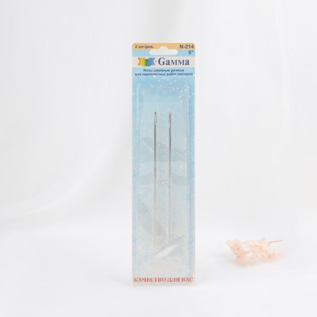 Needles for binding, d = 1.83 mm, 12.5 cm, 2 pcs, N-214