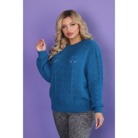 Female jumper, size 54, blue color-7