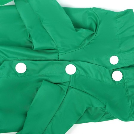 Combiason for dogs, demi -season with covers on paws, size M (DS 30, OG 32), green-4