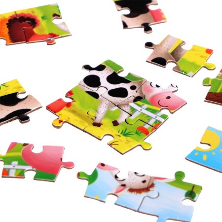 Puzzle in the metal ball "Fluffy kids", 35 elements-2
