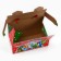 Gift box New Year Santa Claus and Snow Maiden 17.5 x 25 x 12.5 cm