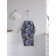 Apron kitchen with a photo print "Skull with flowers", adjustable, size OS