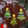 Christmas tree decoration "Christmas tree with a star" 8.5x12.5 cm, mix
