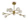 Grace chandelier, 9x40W G9, bronze color