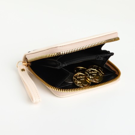 Lightning wallet, beige color-3