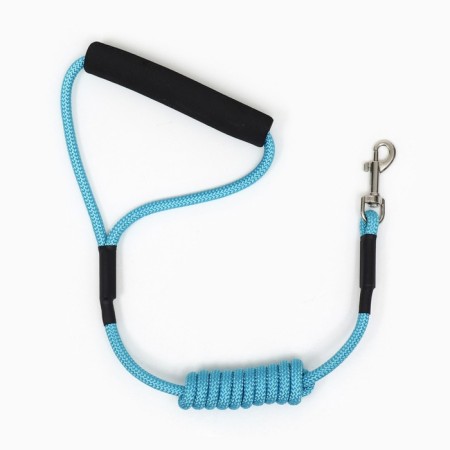 AMUNICE kit with a soft breathing harness and a round leash 120 x 1 cm, blue-10