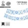 Paper garland on the tape "1 year, boy"