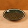 Plate plate of Rishtan ceramics "Patterns", green, flat, 15 cm