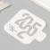 Plastic stencil "2025", size 9x9 cm
