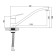 Accoona A84150 kitchen mixer, one -leaf, with a nut, chrome