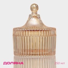 Sugar glasses “Tsarskaya”, 250 ml, 10.5 × 12.5 cm, gold color
