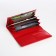 Women's wallet on magnet, red color
