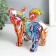 Souvenir Polystone "Pig with Wings" graffiti mix 8.5x18x13 cm