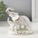 Souvenir Ceramics "Walk of an elephant from an elephant" White with gold 12.2x12.7x7.2 cm