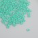 Glass 8/0 "Matte translucent. Emerald tear" 10 g