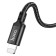 Hoco X14, Type -C cable - Lightning, 3.0 A, 3 m, fast charging, nylon braid, black