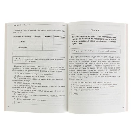 The world. 10 options for tasks for preparing for VOL. 4th grade. Moshnina R. Sh.-2